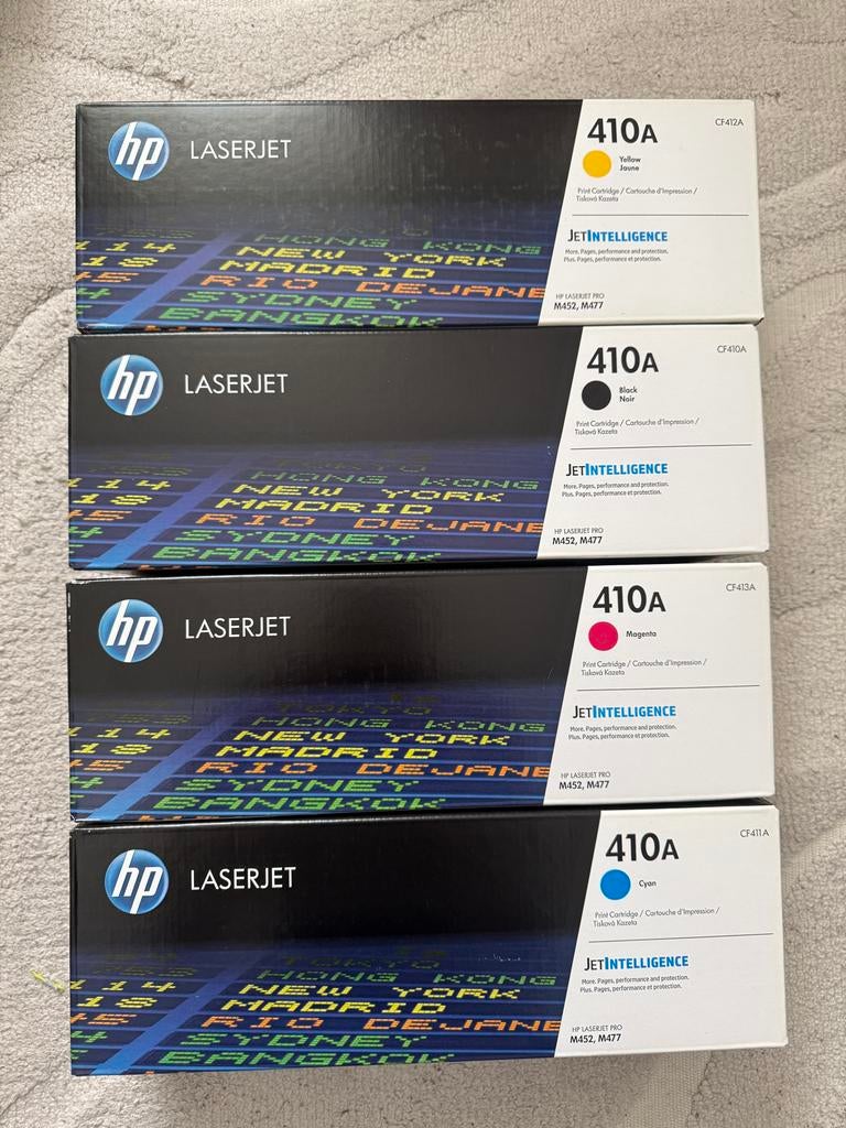 HP Laserjet 410A toners (set van 4) nieuw, Computers en Software, Printerbenodigdheden, Ophalen of Verzenden, Nieuw, Toner