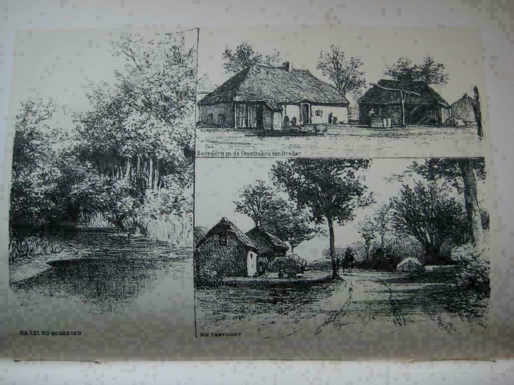 120 / Tervoort/ Hoogeind / Breda  Litho 1876, Ophalen of Verzenden