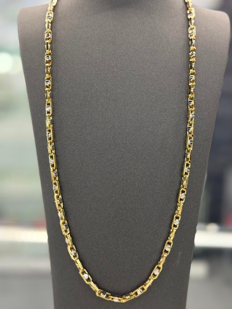 14 Karaat goud - Ketting - Massief - 36.36 Gram - Nieuw, Ophalen of Verzenden, Nieuw, Goud