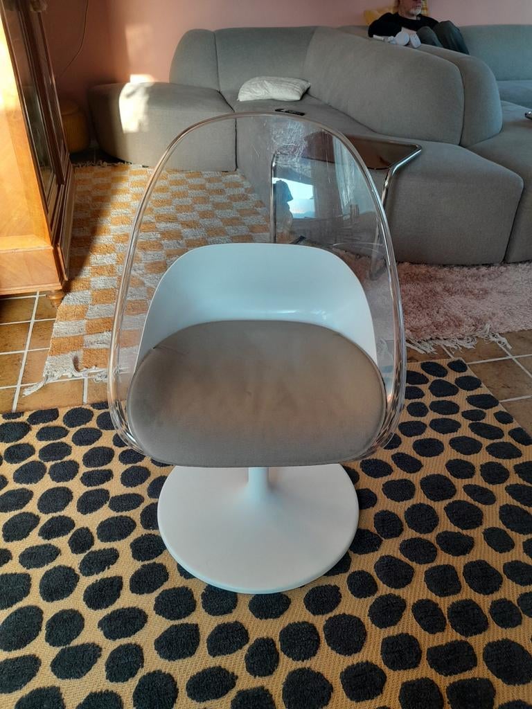 BALTSAR IKEA Stoel, Stof, Wit, Ophalen of Verzenden, Zo goed als nieuw