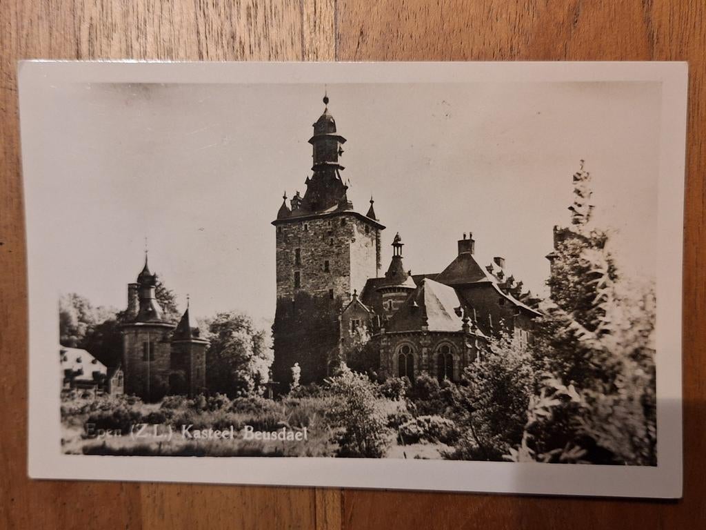 Fotokaart Epen - Kasteel Beusdael - 1949, Ophalen of Verzenden, 1940 tot 1960, Gelopen, Limburg