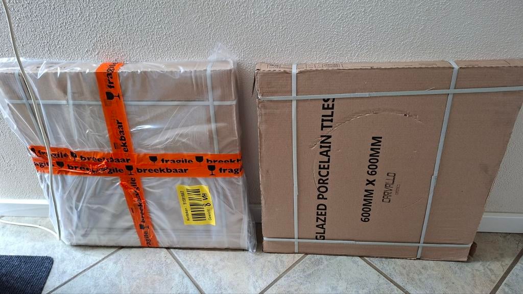 Nieuwe Carvallo-ceramica glazed porselain tiles 60x60cm, Ophalen, 60 cm of meer, Nieuw, Minder dan 5 m²