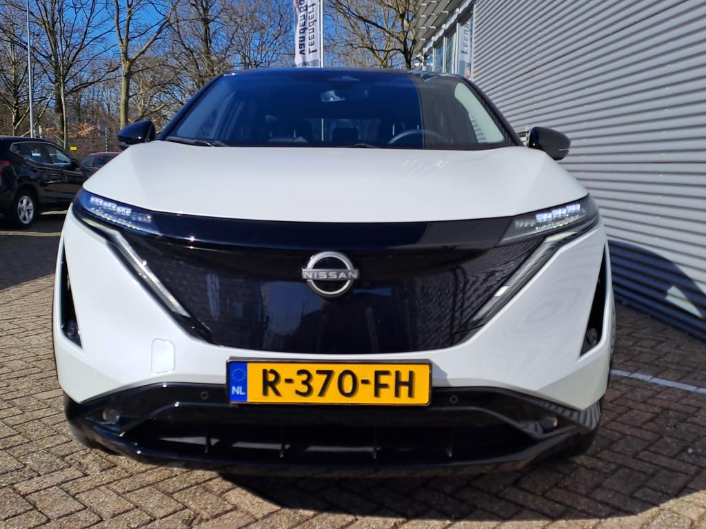 Nissan ARIYA ADVANCE 66 kWh | Camera | Automaat | Navi | 100, Stof, Gebruikt, 750 kg, Wit