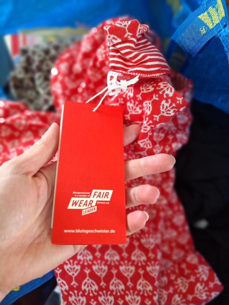 Blutsgeschwister nieuwe Hula Button jurk M 38, Maat 38/40 (M), Verzenden, Knielengte, Rood