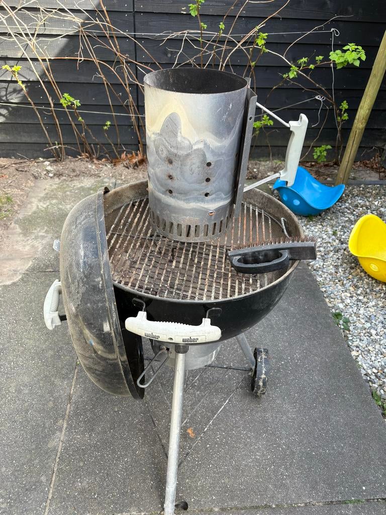 Weber BBQ met firestarter en schoonmaakborstel, Ophalen of Verzenden, Gebruikt, Met accessoires