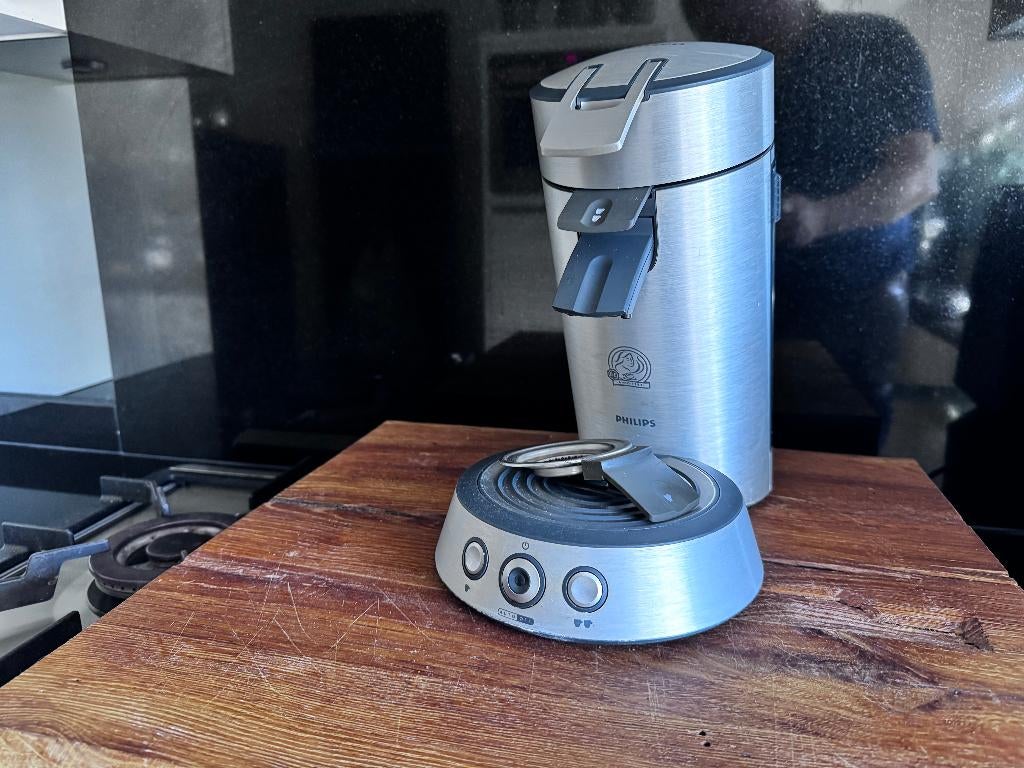 ✅ Philips Senseo HD7840 RVS + 3x Brabantie RVS Voorraadbus, Koffiemachine, Ophalen of Verzenden, Zo goed als nieuw, 2 tot 4 kopjes