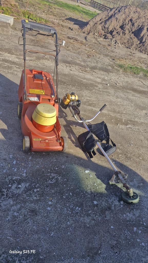 Wolf elektrische grasmaaier en Robin bosmaaier, Tuin en Terras, Grasmaaiers, Gebruikt, Elektrische grasmaaier, Ophalen of Verzenden