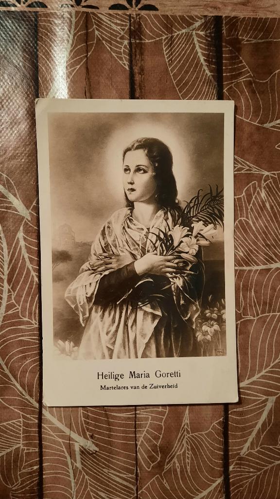 Echte fotokaart HEILIGE MARIA GORETTI Martelares Zuiverheid, Ophalen of Verzenden, Kaart of Prent, Christendom | Katholiek