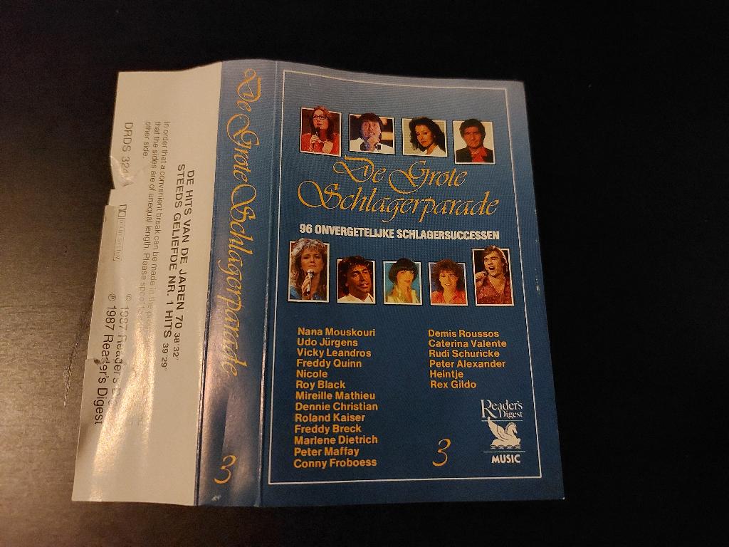 DE GROTE SCHLAGERPARADE 3 (MC), 1 bandje, Ophalen of Verzenden, Zo goed als nieuw, Origineel