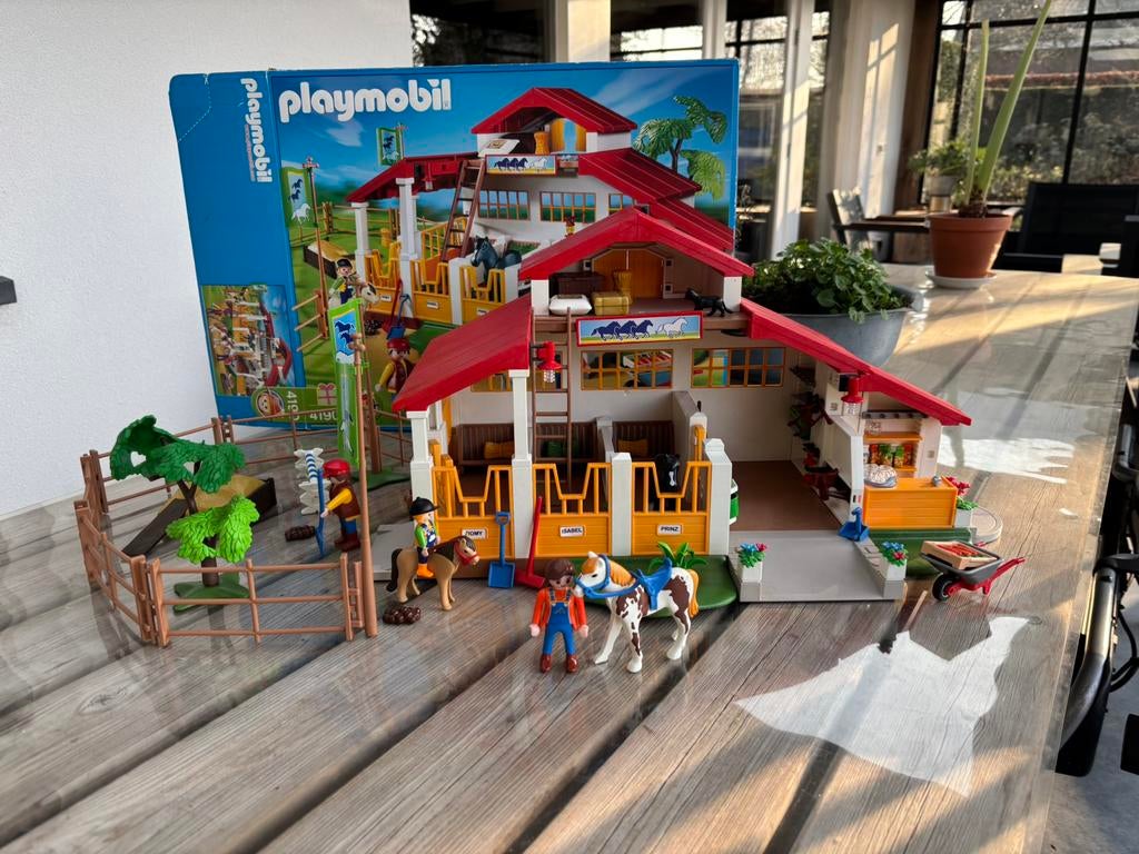 Complete Playmobil manege set!! 4190, Ophalen, Zo goed als nieuw, Complete set
