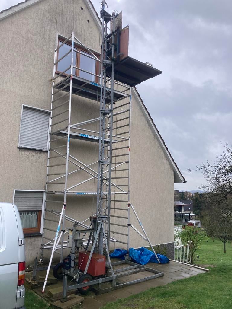 Bouwlift, Ophalen, Gebruikt, Bouwlift