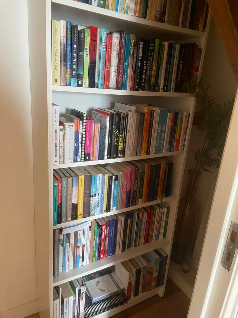 Witte Billy boekenkast 202/80 cm., Ophalen, Met plank(en), Gebruikt, 200 cm of meer