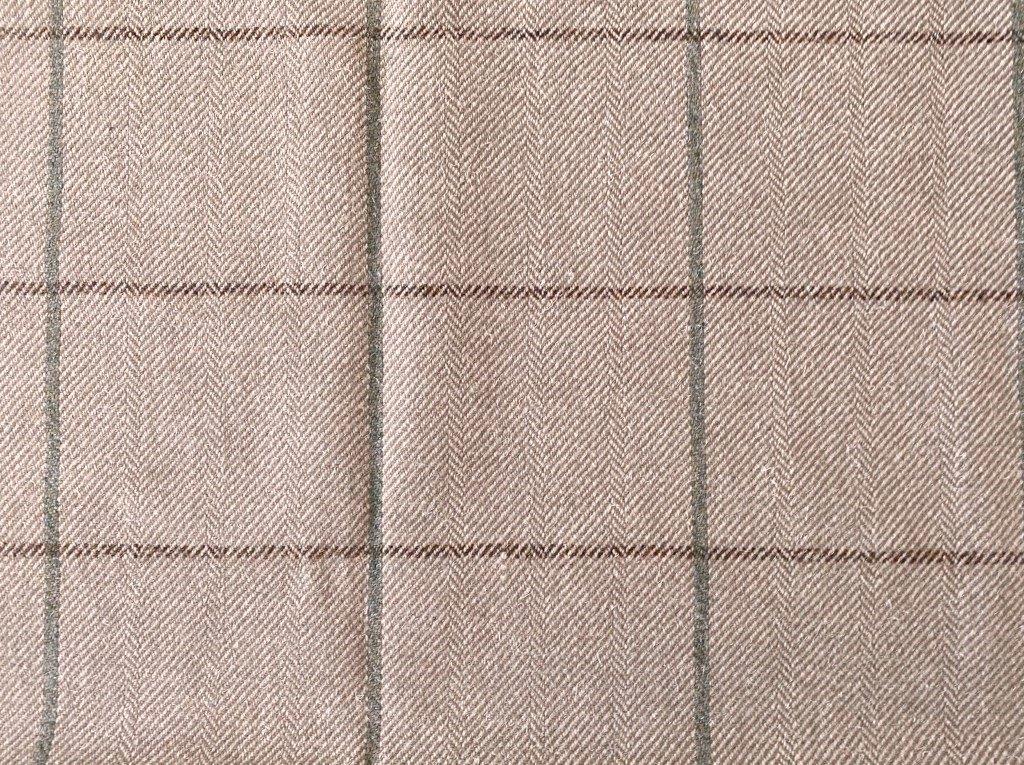 ANTA Inverness; bijzondere SCHOTSE meubelstof; beige, Wol, 120 cm of meer, Beige, Nieuw