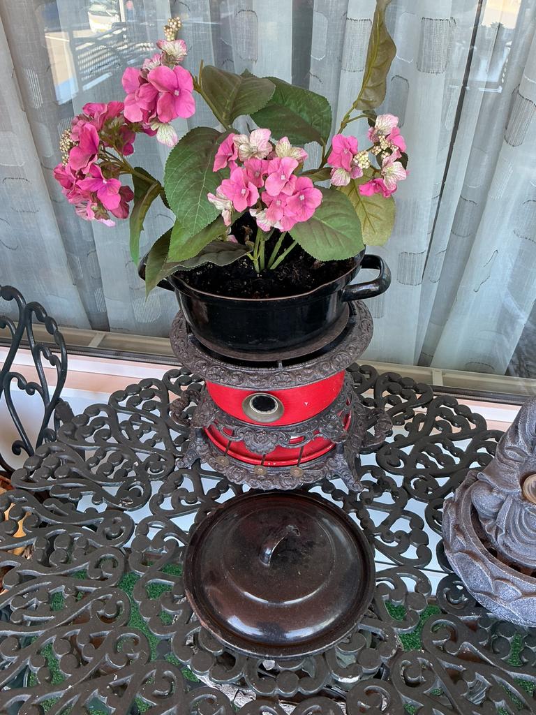 Oud petroleum stel, Ophalen of Verzenden