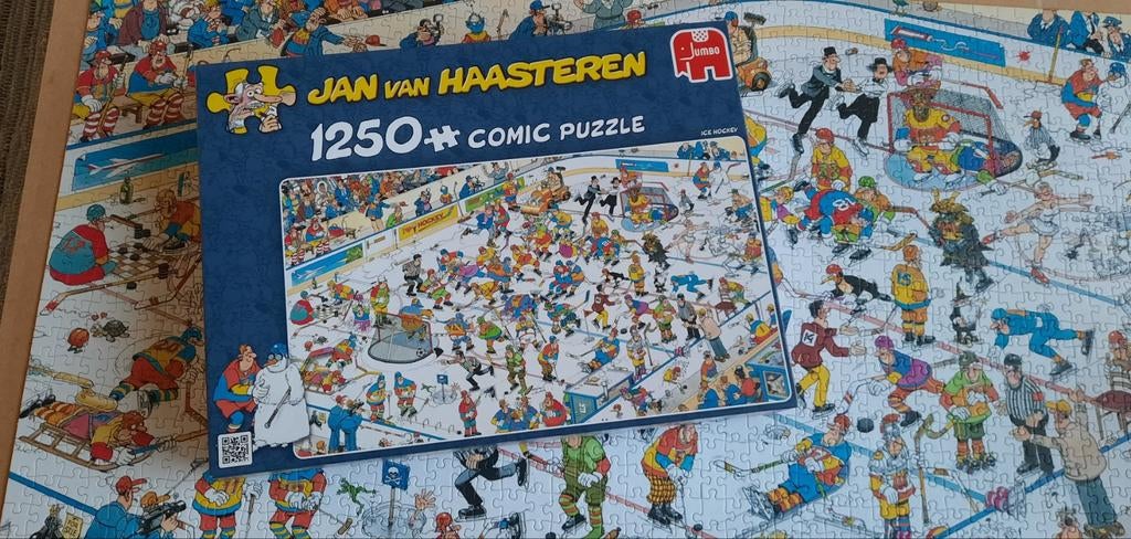 Jan van Haasteren, ice hockey, Hobby en Vrije tijd, Denksport en Puzzels, Ophalen of Verzenden, 500 t/m 1500 stukjes, Zo goed als nieuw