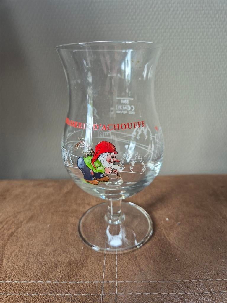 Bier glaa brasserie chouffe, Verzamelen, Biermerken, Ophalen of Verzenden, Glas of Glazen, Overige merken