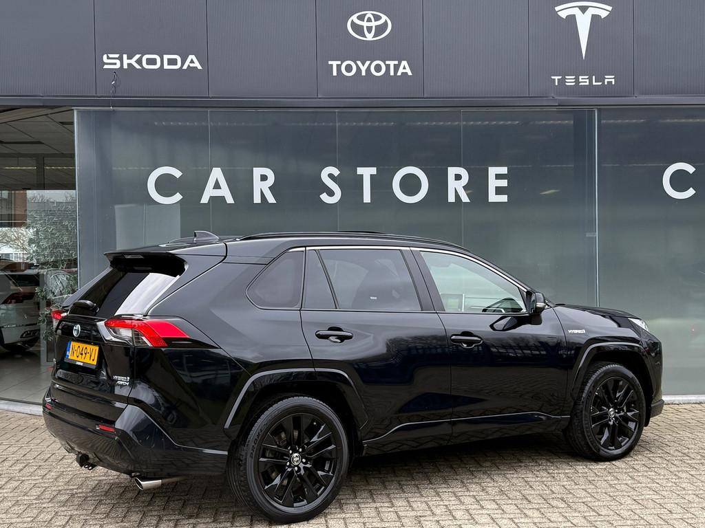 Toyota RAV4 2.5 Hybrid AWD Black Edition Pano|Leder|JBL, Automaat, Gebruikt, 2487 cc, 1650 kg