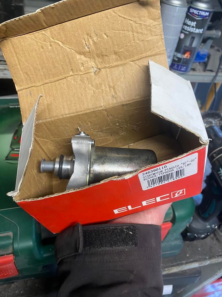 Startmotor 125 180 piaggio, Ophalen of Verzenden, Zo goed als nieuw, Overige typen