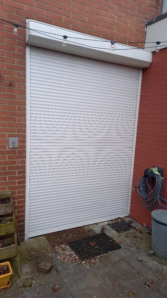 rolluik keukendeur met elektrische bediening, Ophalen, Gebruikt, 200 cm of meer, Wit