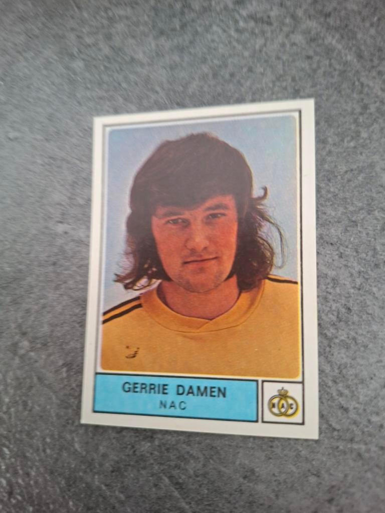 Panini sticker Voetbal 78. Speler Gerrie Damen NAC Breda., Verzenden, Zo goed als nieuw, Sticker