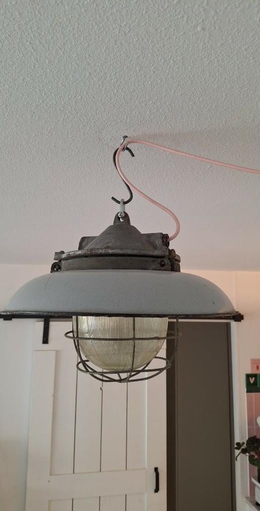 gave oude bully lamp, Ophalen, Gebruikt, Glas, Minder dan 50 cm