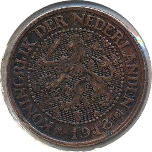 Nederland, 2,5 cent 1918, Ophalen of Verzenden, Koningin Wilhelmina, Overige waardes, Losse munt