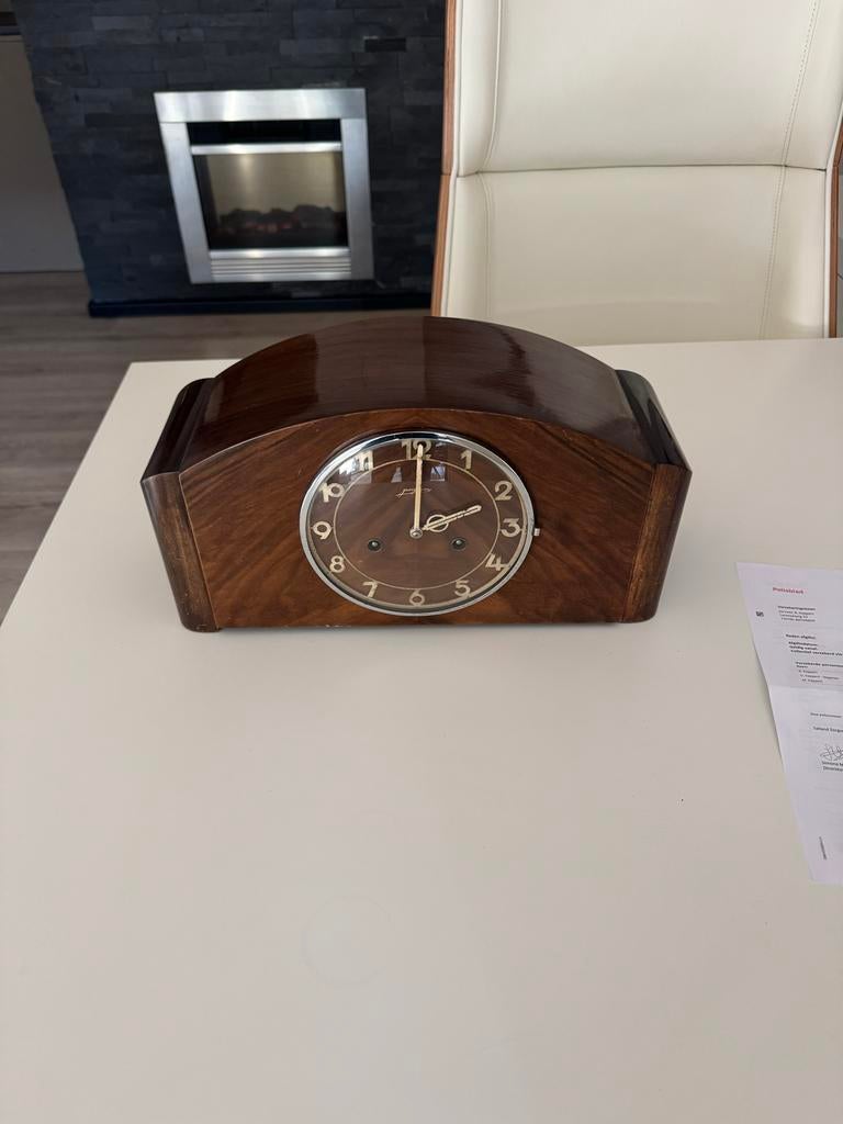 Vintage Junghans Pendule - Houten Mantelklok, Ophalen