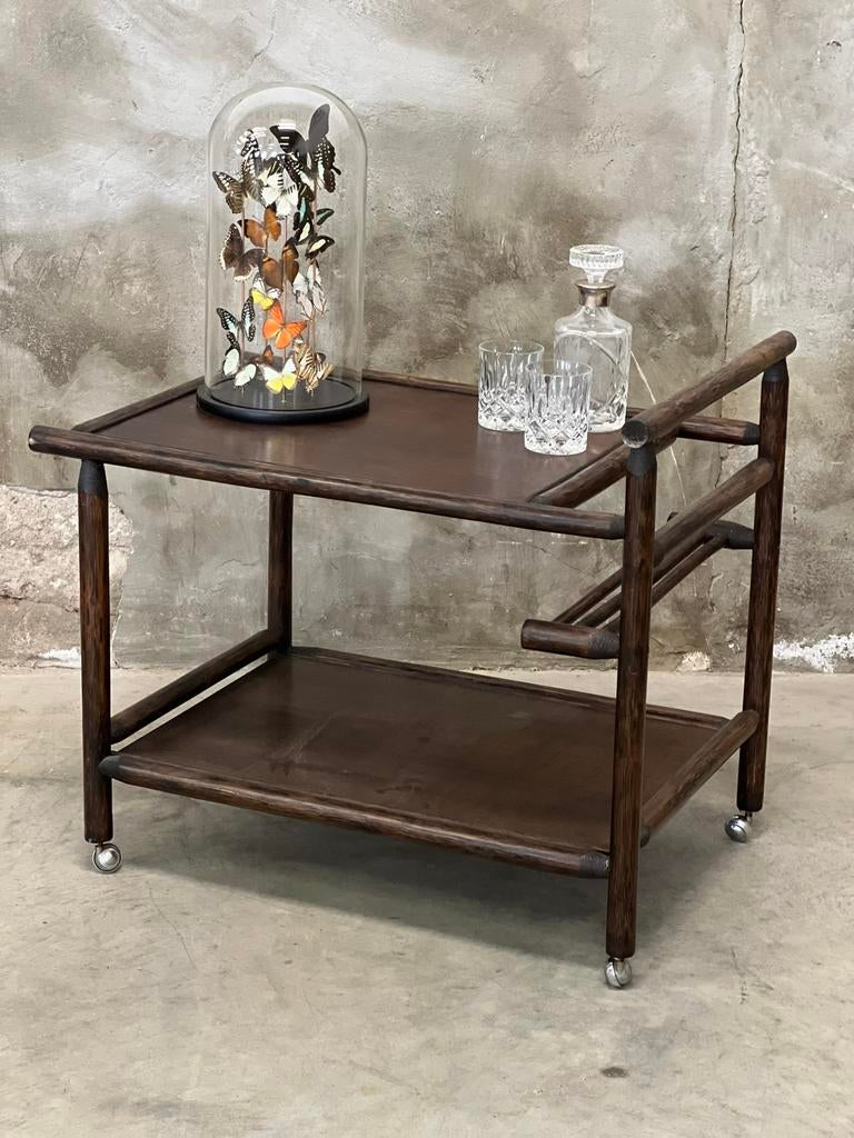 Vintage barcart, trolley drank, serveerwagen, Ophalen