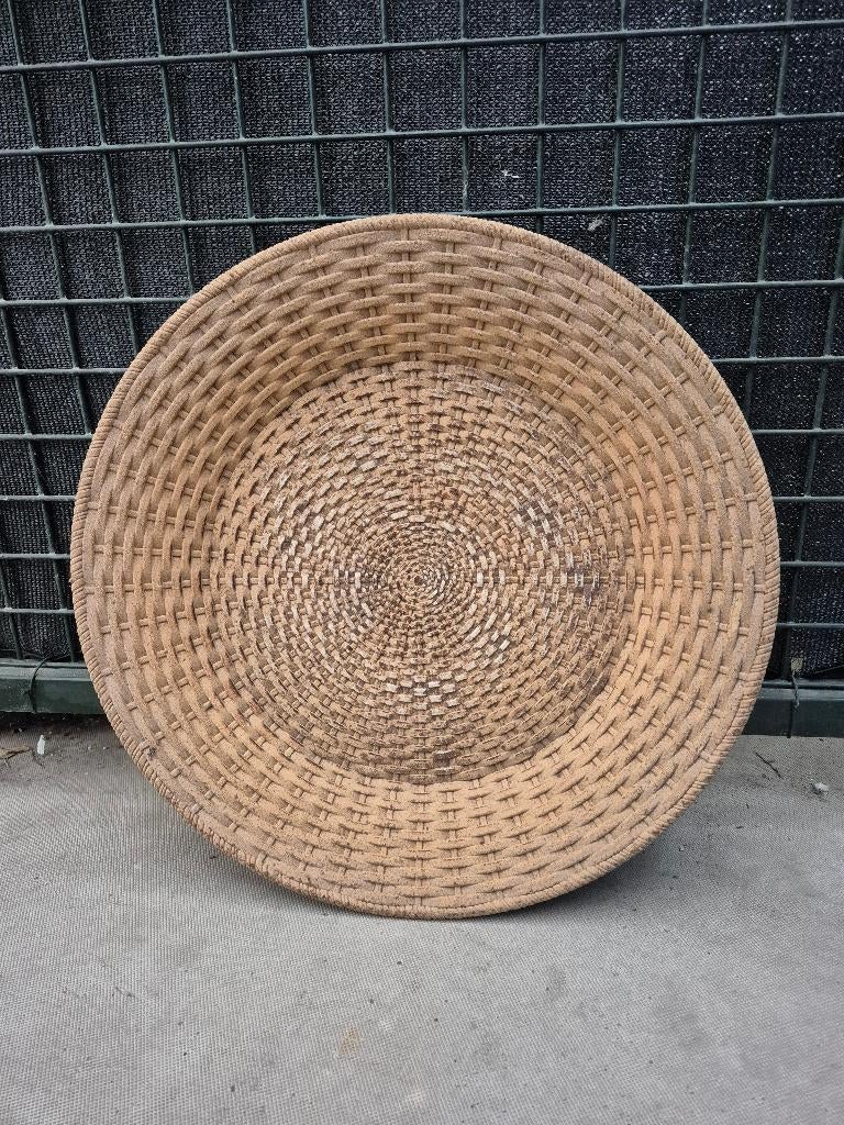 Schaal MDF hout 50 cm diameter, Schaal, Rond, Ophalen of Verzenden, Zo goed als nieuw