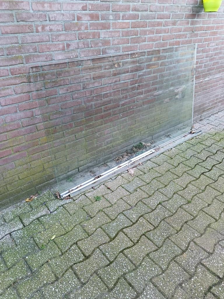 Douche plaat gratis, Ophalen, Glasplaat, 160 cm of meer