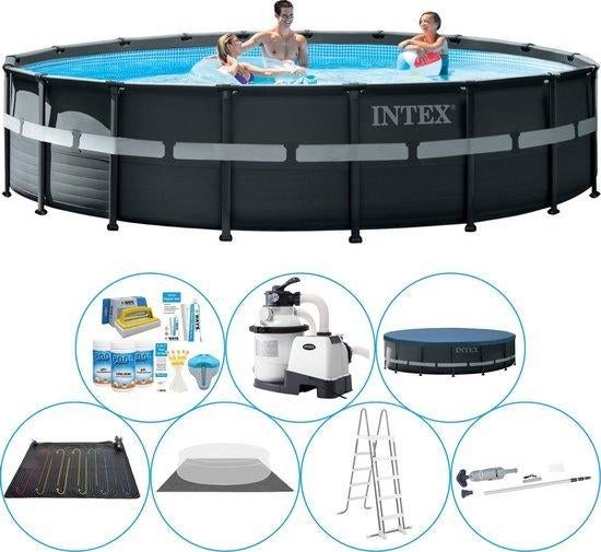 Ultra XTR Frame Rond Zwembad - 549 x 132 cm - Deluxe, Tuin en Terras, Zwembaden, Rond, Ophalen, 120 cm of meer, 300 cm of meer