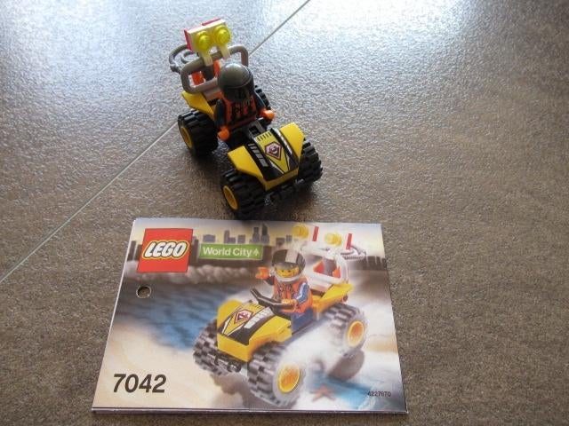 2x lego 7042 world city dune patrol, Lego, Ophalen of Verzenden, Complete set, Inclusief instructies