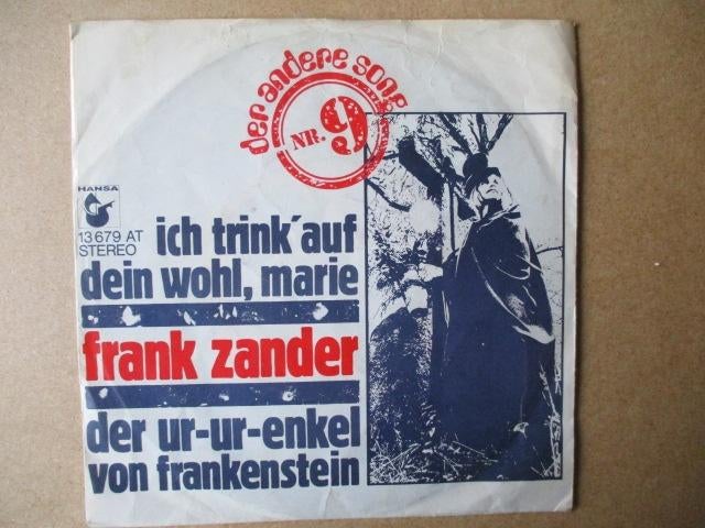 s5484 frank zander - ich trink auf dein wohl marie, Ophalen, Gebruikt, Overige genres, 7 inch