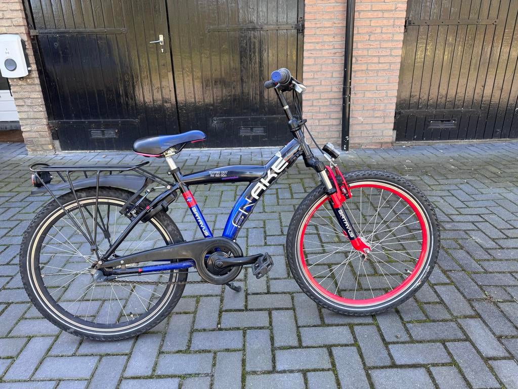 Snake Batavus 24 inch kinderfiets, Fietsen en Brommers, Fietsen | Jongens, Ophalen, Gebruikt, 24 inch, Handrem