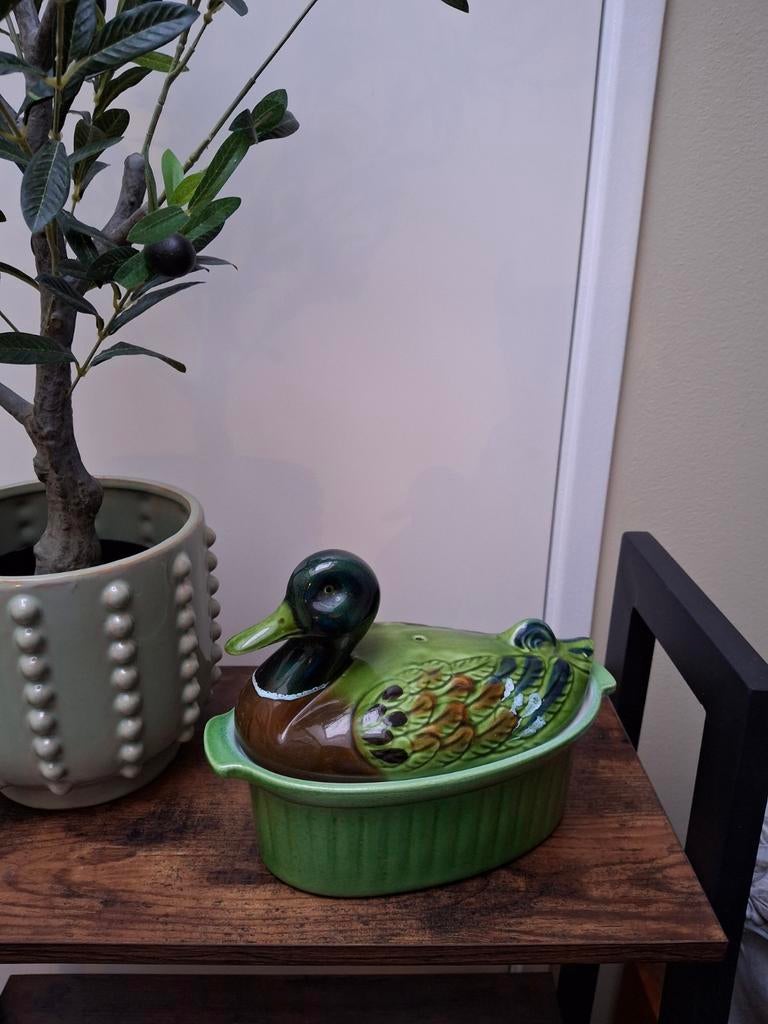 Prachtige Franse Eenden Paté Terrine Pot / Schaal, Antiek en Kunst, Ophalen of Verzenden