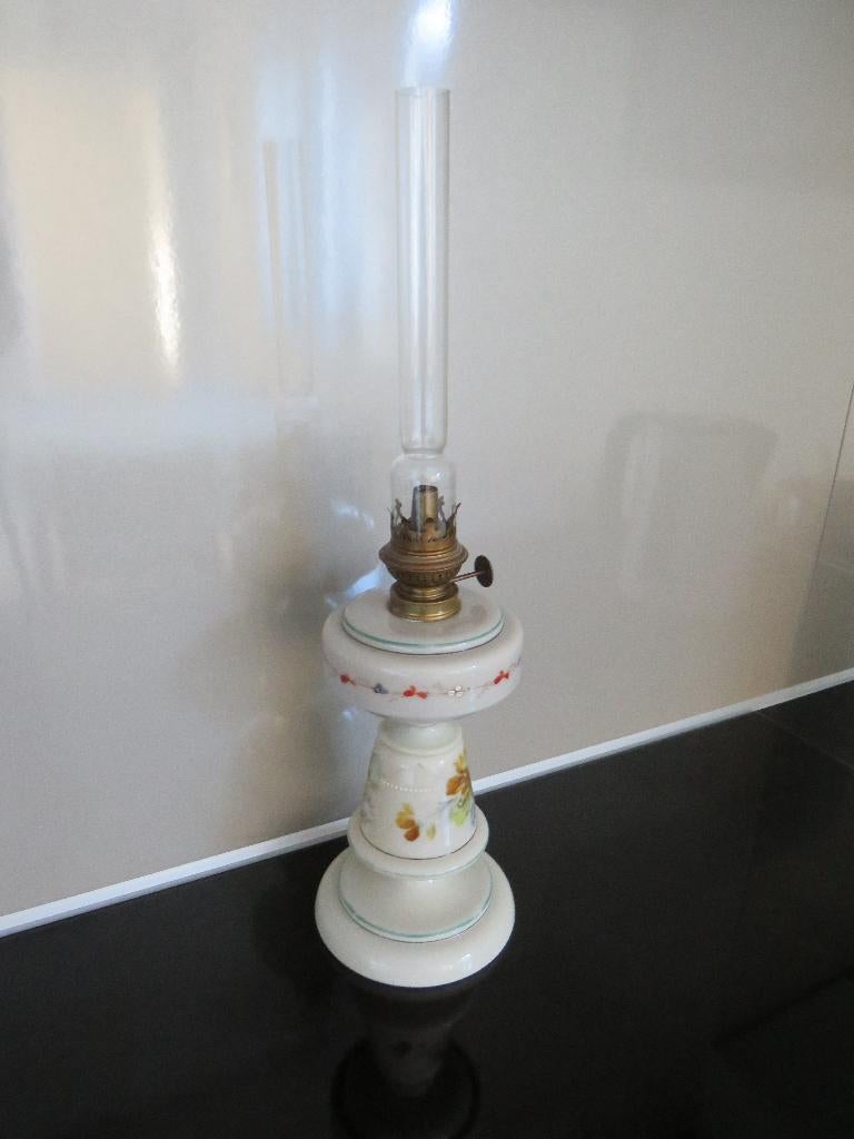 Antieke olielamp, Antiek en Kunst, Antiek | Lampen, Ophalen of Verzenden