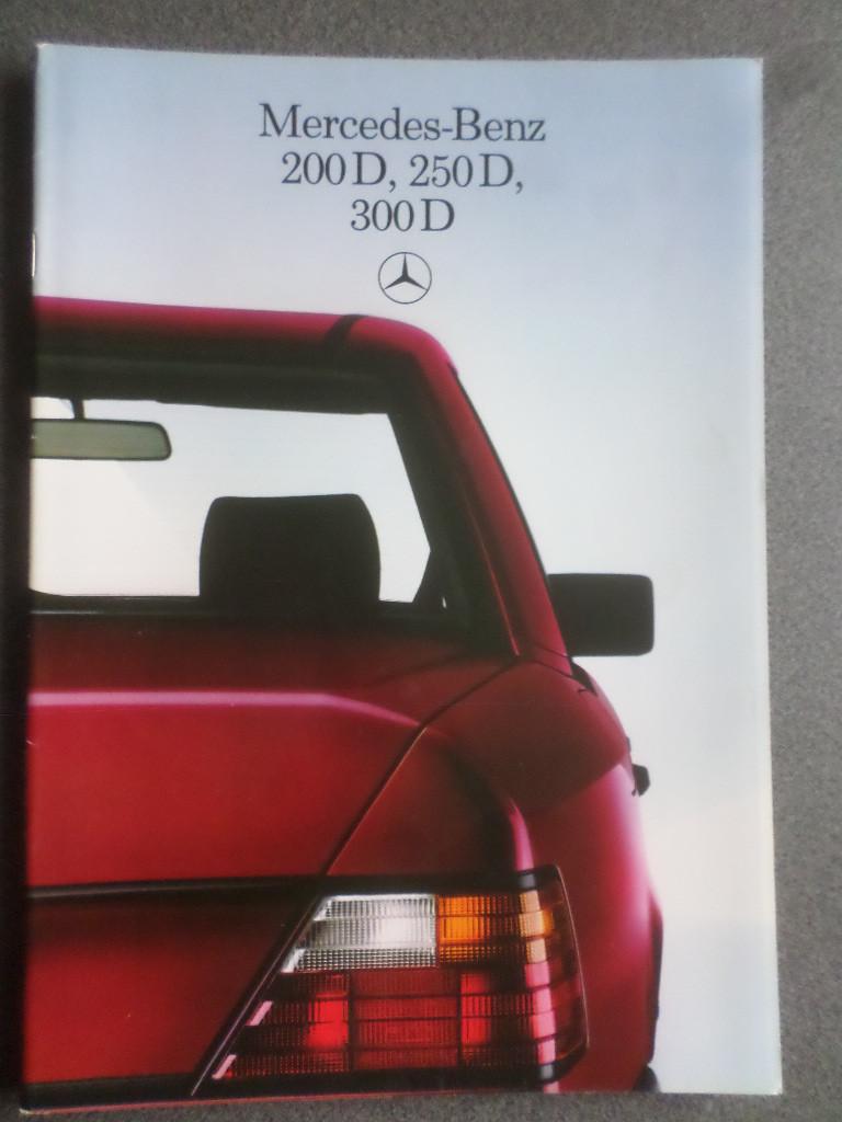 Mercedes 200 250 300D Diesels W124 1985 Brochure, Ophalen of Verzenden, Zo goed als nieuw, Mercedes