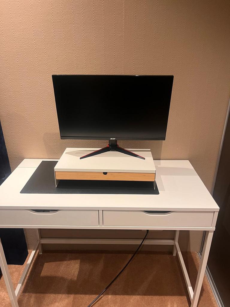 IKEA Alex Bureau – Wit, Huis en Inrichting, Bureaus, Ophalen, Zo goed als nieuw, IKEA, Computerbureau