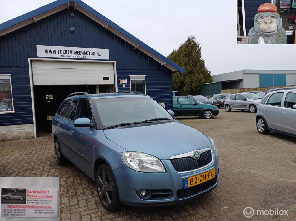 Skoda Fabia Combi 1.4-16V Sport, Auto's, Voorwielaandrijving, 4 cilinders, Blauw, Traction-control