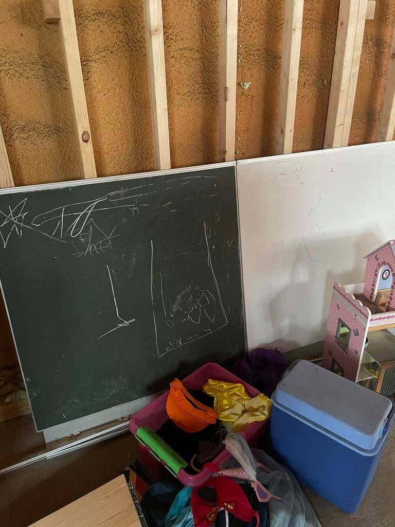 Schoolbord en whiteboard, Diversen, Schoolborden, Ophalen, Gebruikt, Whiteboard