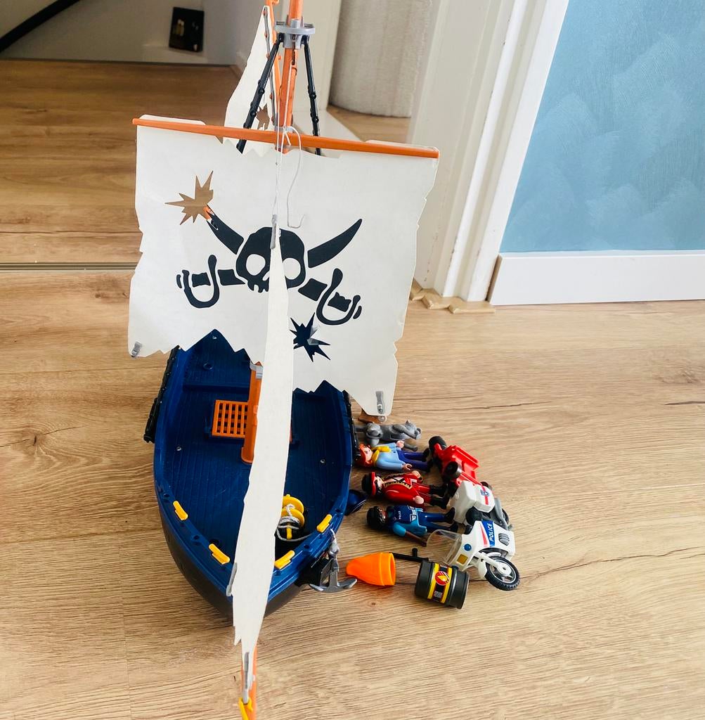 Playmobil piraten schip 5810, Ophalen of Verzenden, Gebruikt, Los playmobil