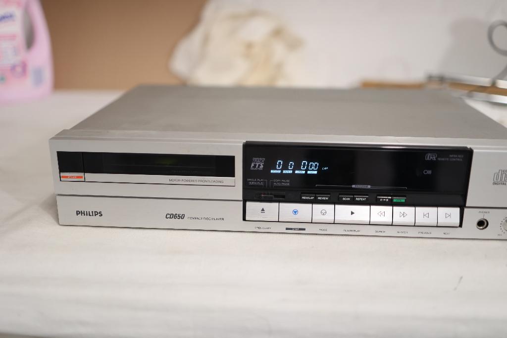 Philips CD 650 Vintage CD Player silber, Audio, Tv en Foto, Cd-spelers, Ophalen of Verzenden, Gebruikt, Philips
