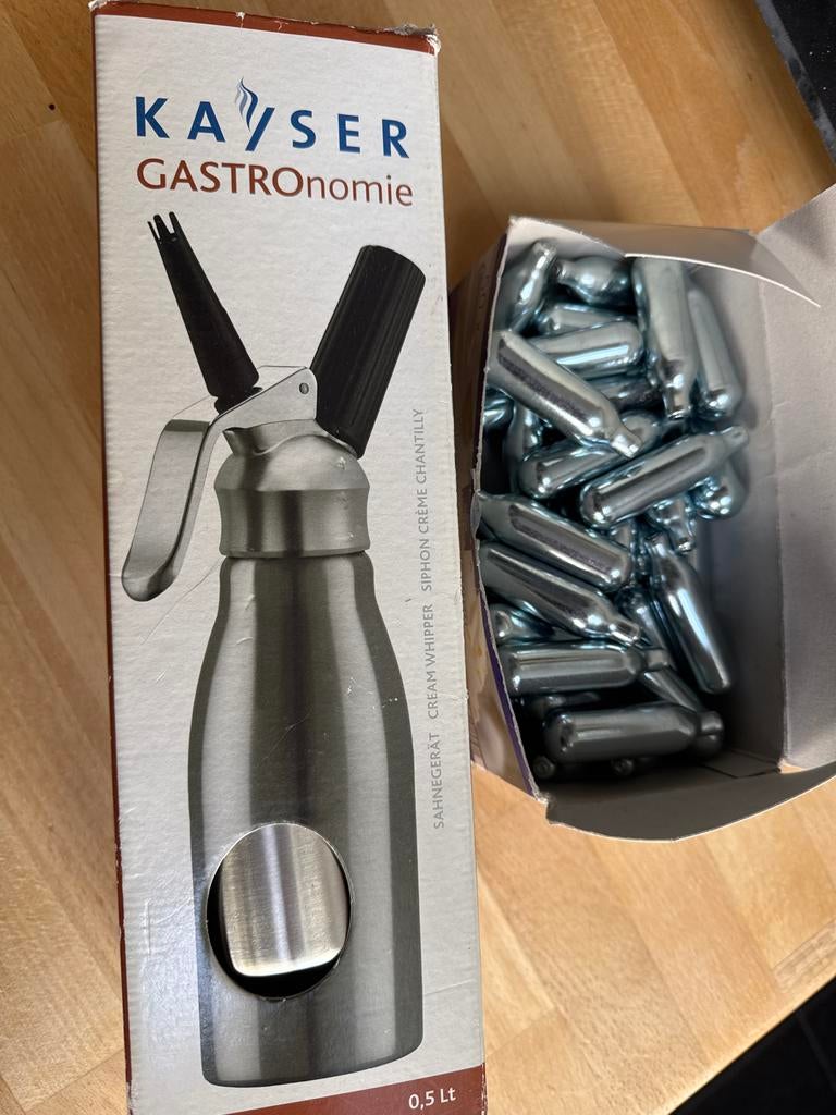 Kayser Gastronomie Slagroomspuit ZGAN - 0.5L5, Ophalen of Verzenden, Zo goed als nieuw