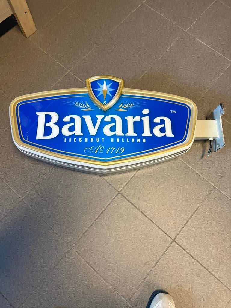 Bavaria gevelbord, Ophalen of Verzenden, Gebruikt, Reclamebord, Plaat of Schild, Bavaria
