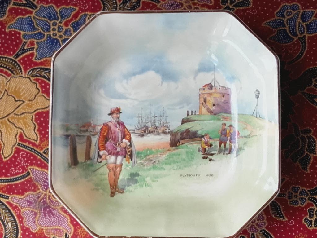 Mooi oud bord uit Engeland van Royal Doulton 22,3 cm., Ophalen of Verzenden