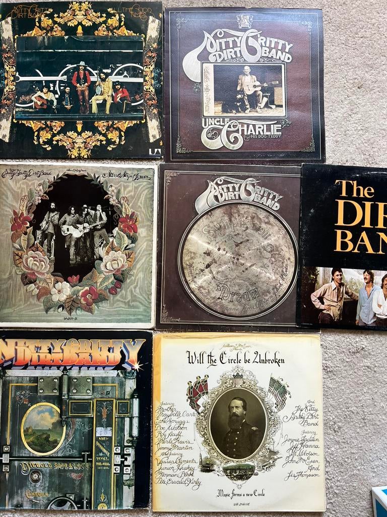 7 Nitty Gritty Dirt band elpees -origineel vinyl, Cd's en Dvd's, Ophalen of Verzenden, Gebruikt, 12 inch