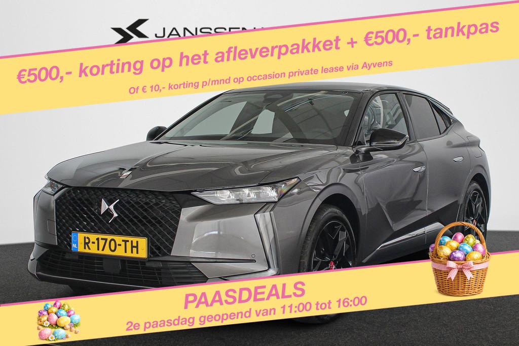 DS 4 E-Tense Performance Line Navigatie Apple CarPlay Getint, 77 km/l, Gebruikt, 4 cilinders, Alcantara