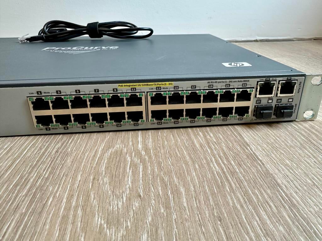 HP ProCurve Switch 2610-24-PWR J9087A PoE Gigabit Switch, Ophalen of Verzenden, Gebruikt