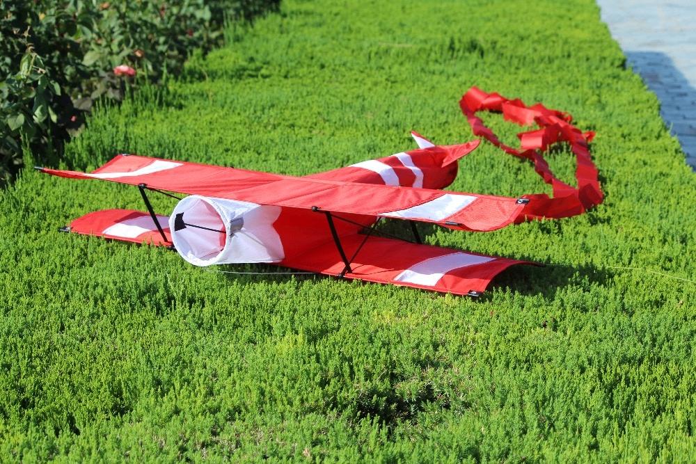 Vliegtuig vlieger kite 3d rode grote 1 lijn lijns eenlijns, Verzenden, Nieuw, Eenlijns, Vlieger