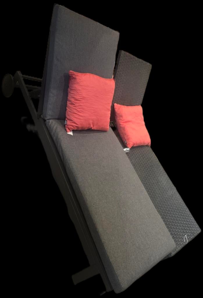 Luxe ligbedden nieuw! kunststof gevlochten riete ligbedden, Ophalen, Nieuw, Kunststof, Verstelbaar